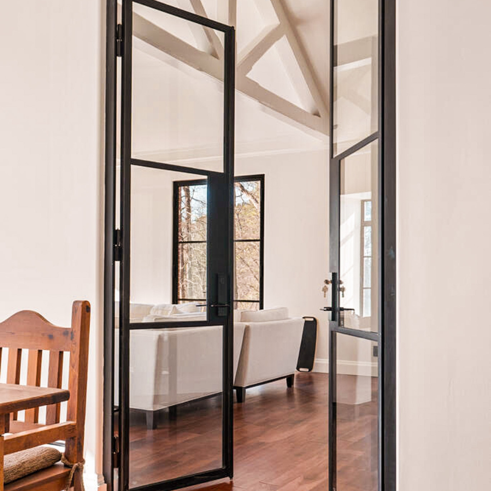 Luxury Steel Interior Double Doors